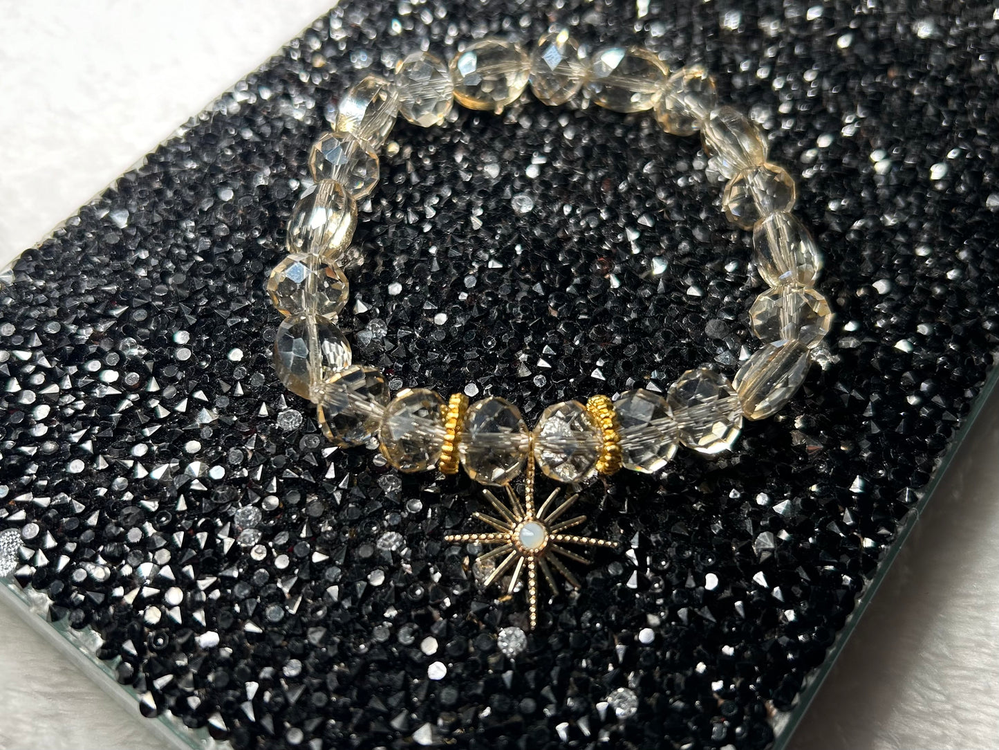 Crystal Bracelet with Shell pearl Star Charm