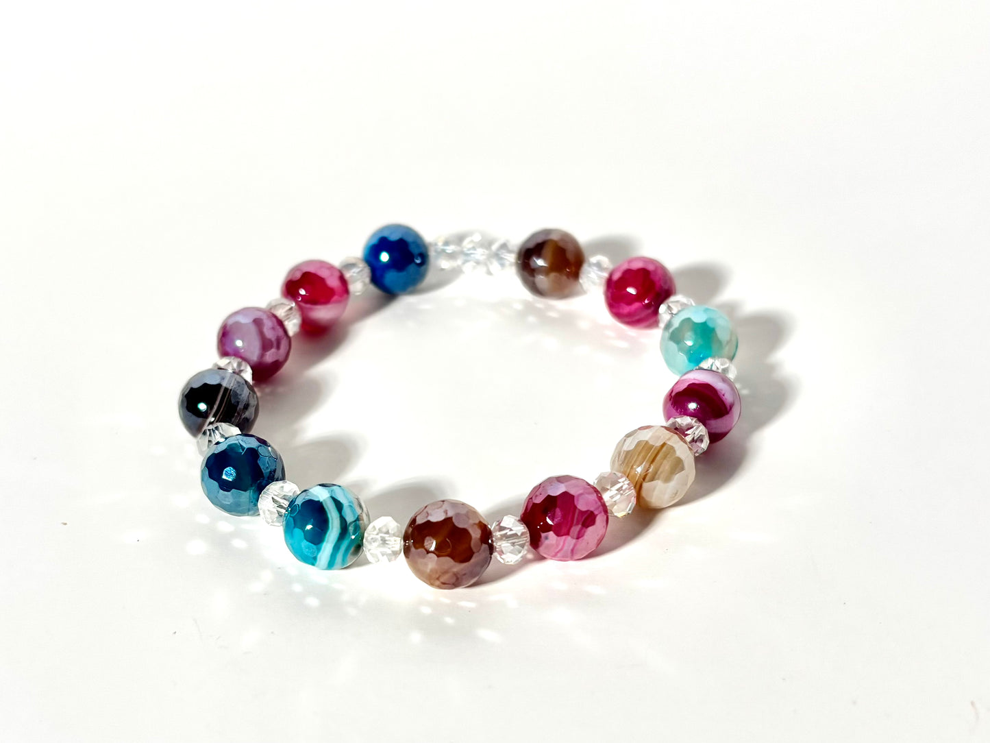 Balance and Vitality | Faceted Multicolored Agate