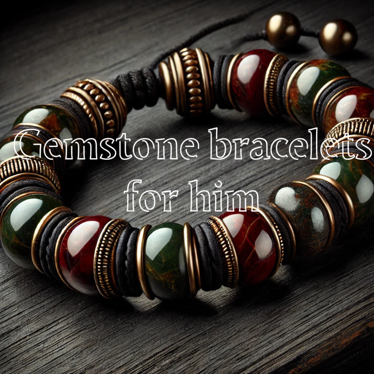 Gemstone bracelets for him