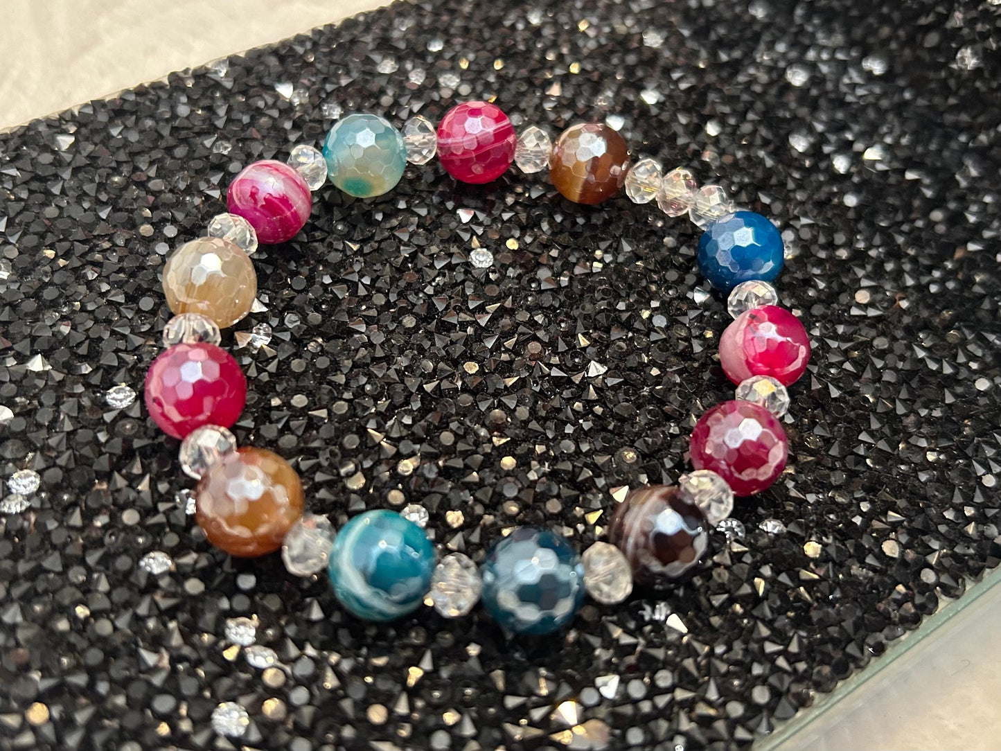 Balance and Vitality | Faceted Multicolored Agate