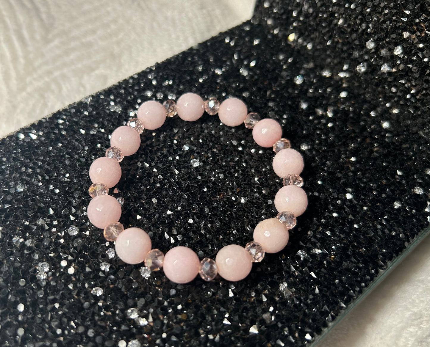 Pink Jade Bracelet | 8mm