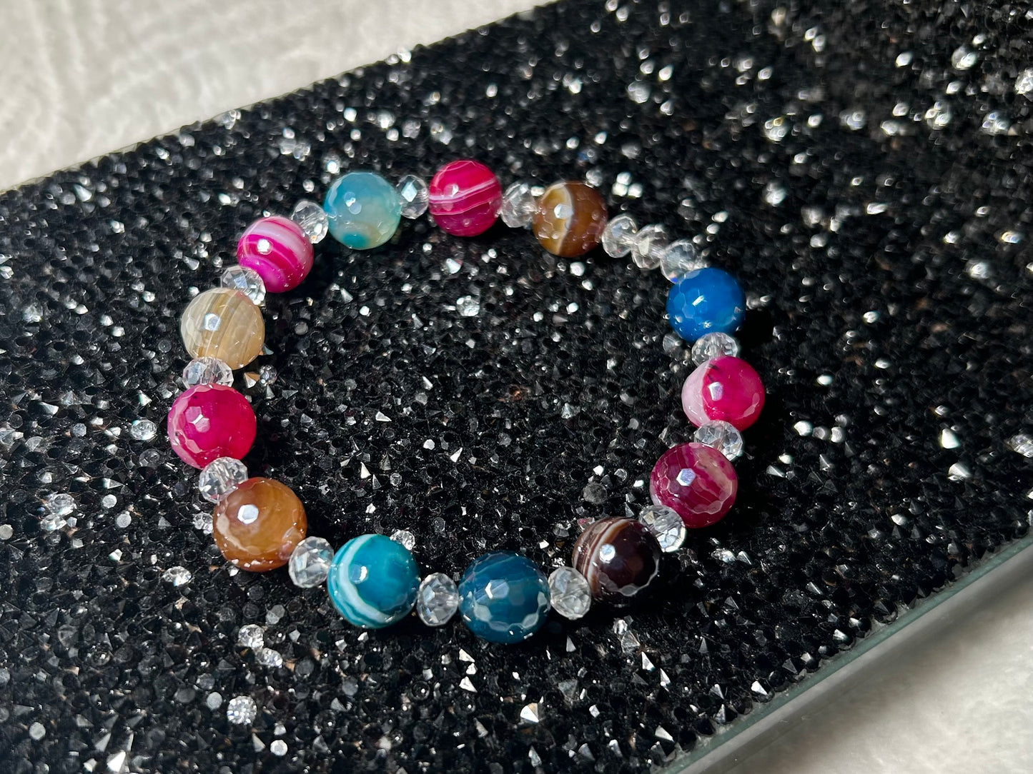 Balance and Vitality | Faceted Multicolored Agate